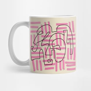 Abstract Pattern Pink Mug